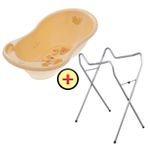 Set cadita 86 cm + Suport universal metalic MS Crem fotografia produsului