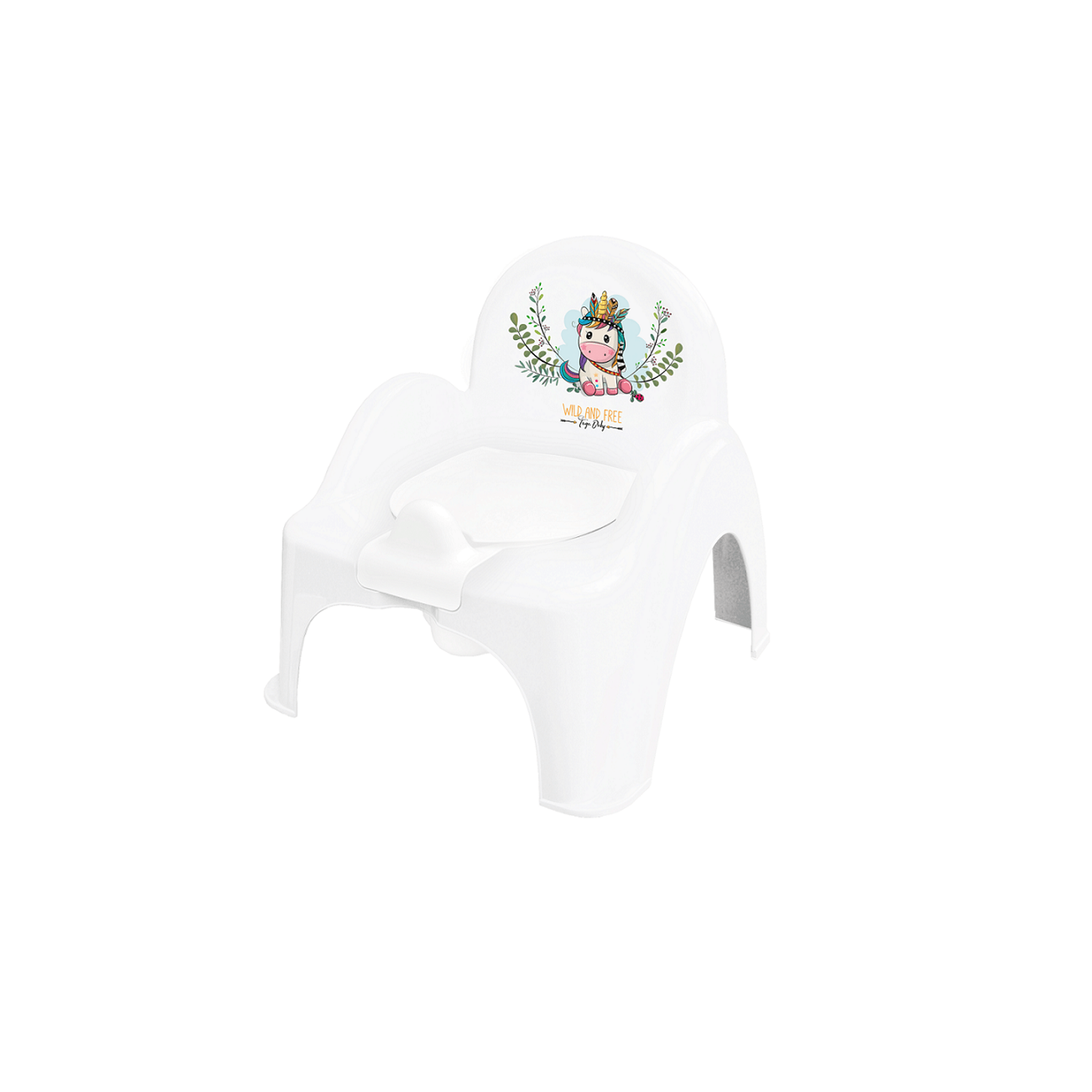 Olita plastic copii Unicorn Alb DZ-007 fotografia produsului