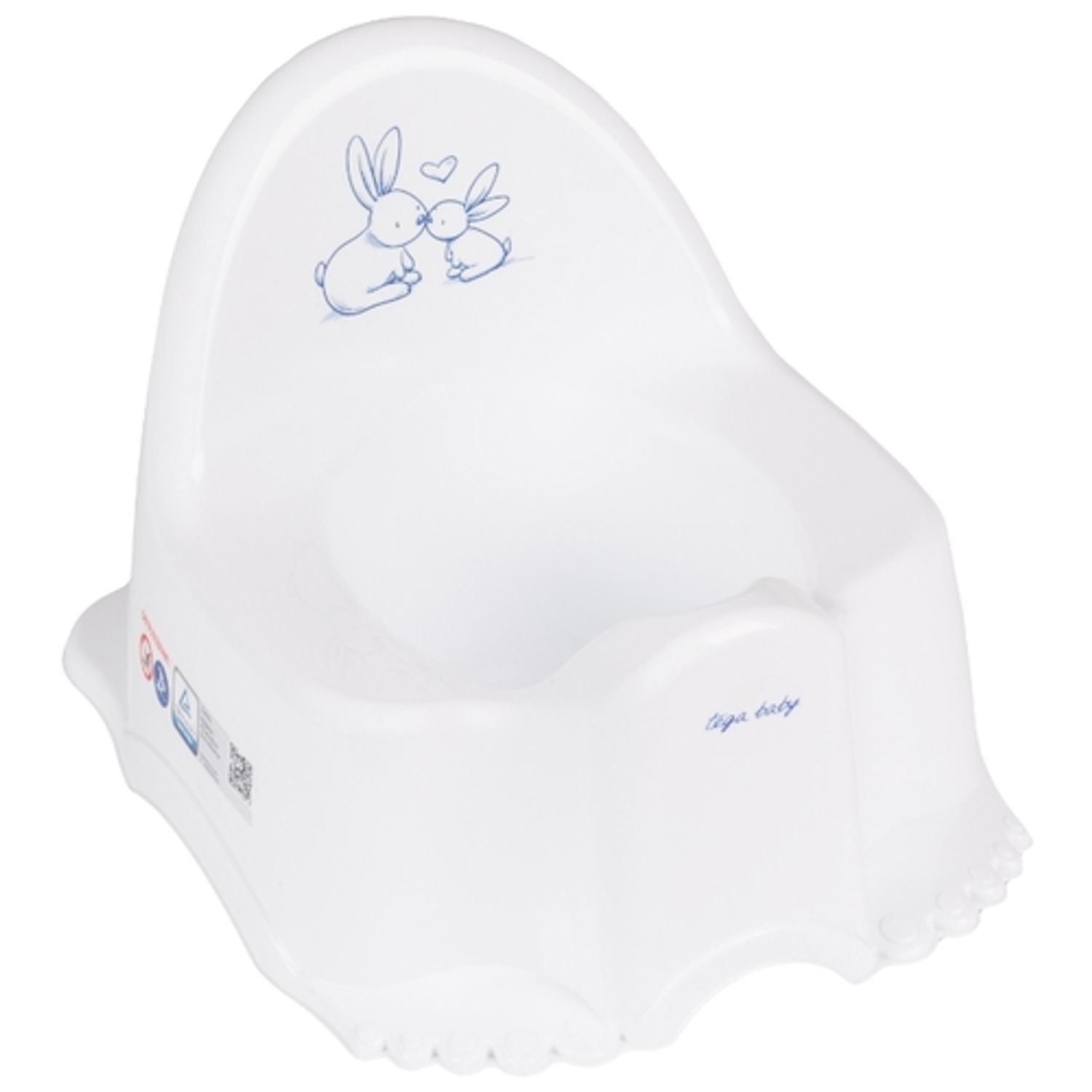 Olita plastic copii Little Bunnies Alb fotografia produsului