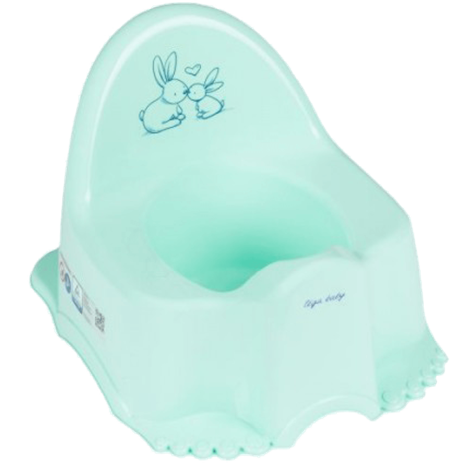 Olita plastic copii Little Bunnies Mint fotografia produsului