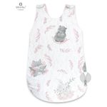 MimiNu - Sac de dormit pentru bebelusi,iarna,bumbac,Cu fermoar lateral,Cu capse pe umar,70cm,0&ndash;6 luni,2.5 Tog,Lulu Rose fotografia produsului