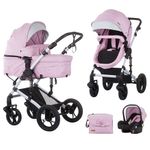 Carucior Chipolino Camea 3 in 1 blush fotografia produsului
