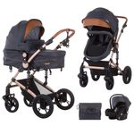 Carucior Chipolino Camea 3 in 1 anthracite fotografia produsului