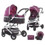Carucior Chipolino Estelle 3 in 1 lilac fotografia produsului