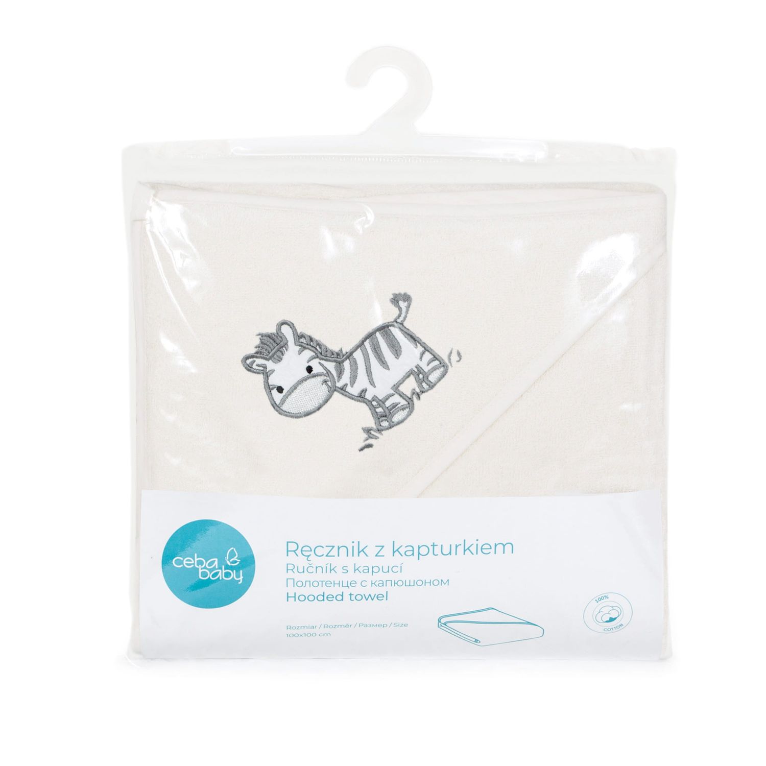 Prosop  Zebra Alb bumbac 815-302-632 fotografia produsului
