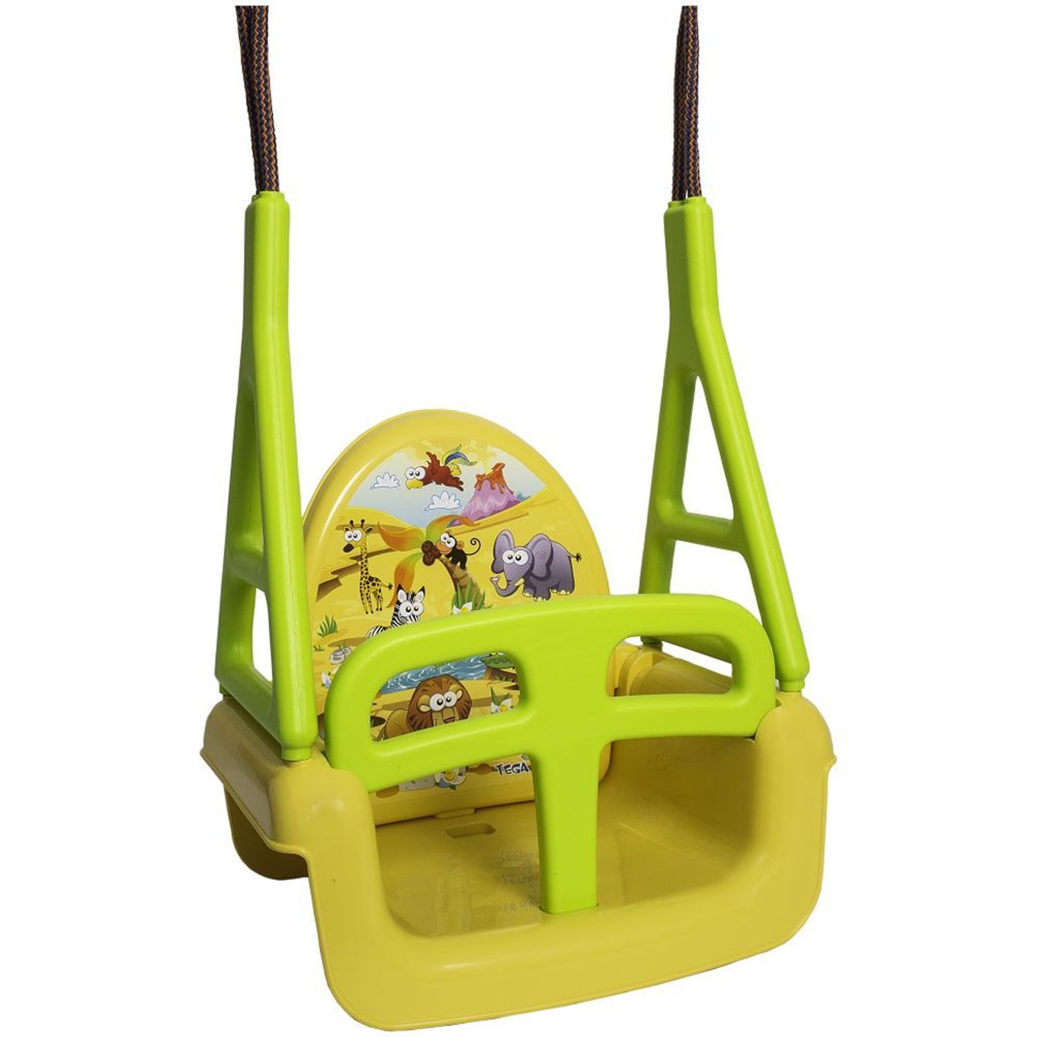 Leagan plastic Copii Tega baby Galben Cars fotografia produsului