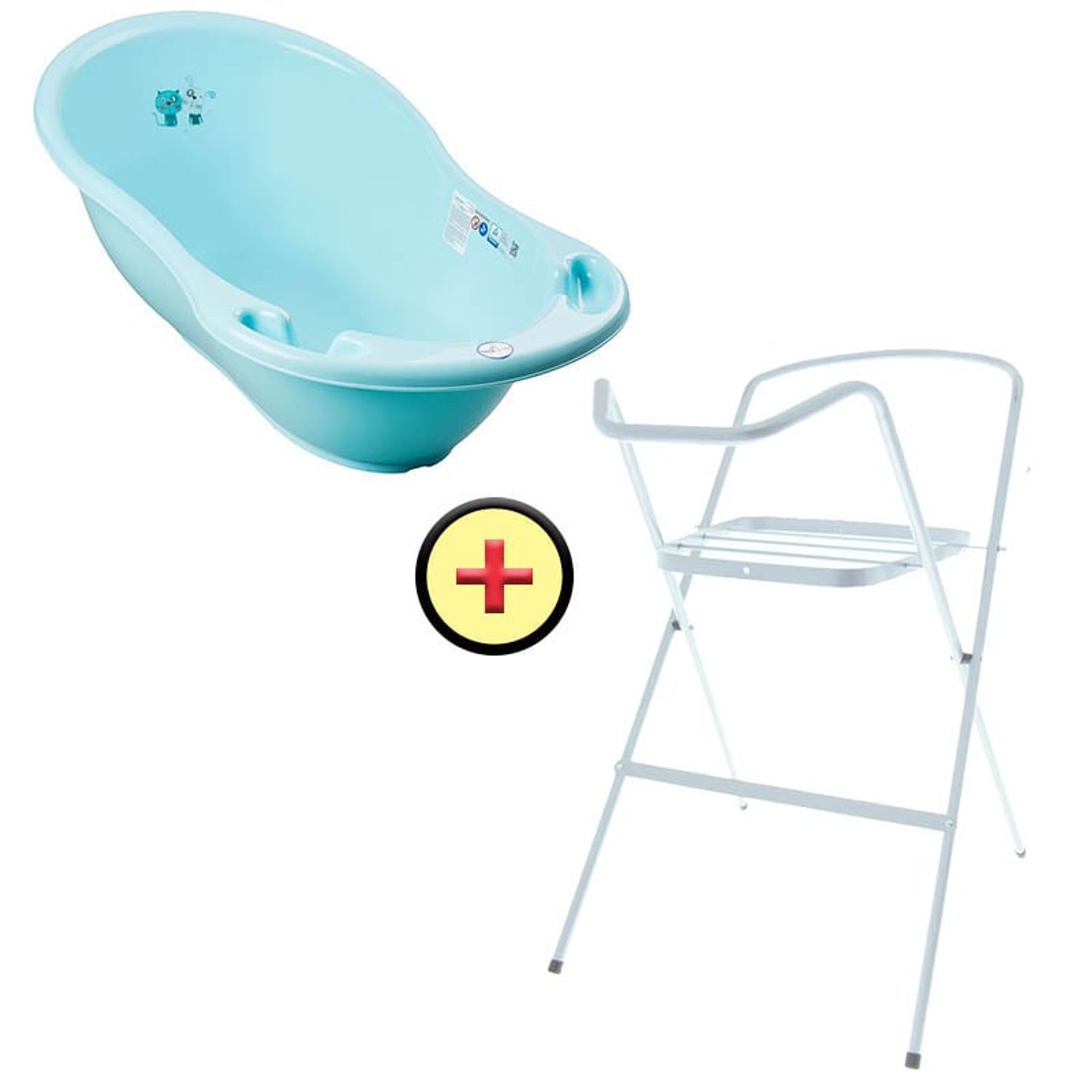 Set cadita 86 cm Catel Verde + Suport metalic cadita fotografia produsului