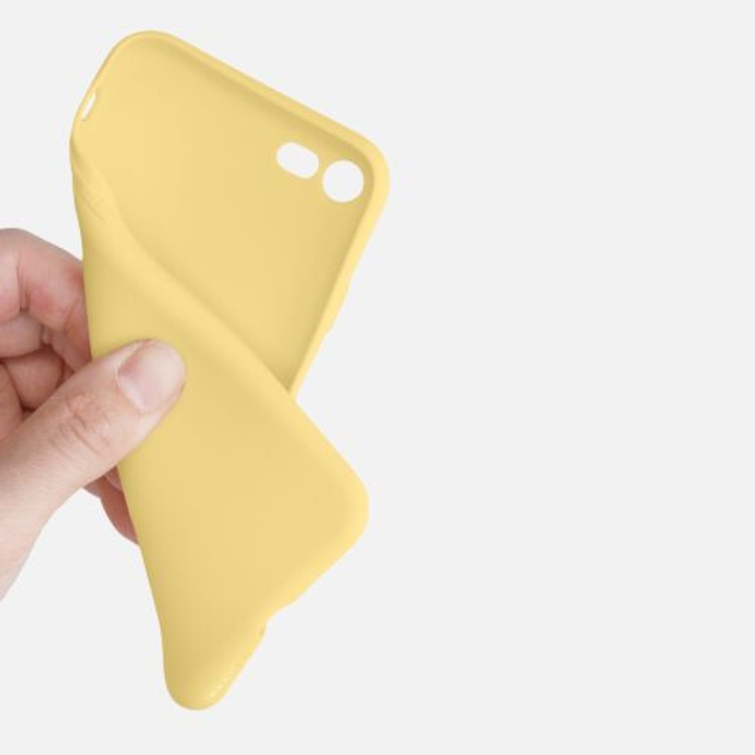 Husa pentru iPhone 8/iPhone 7/iPhone SE 2, Silicon, Galben, 39458.216 fotografia produsului View 8 L