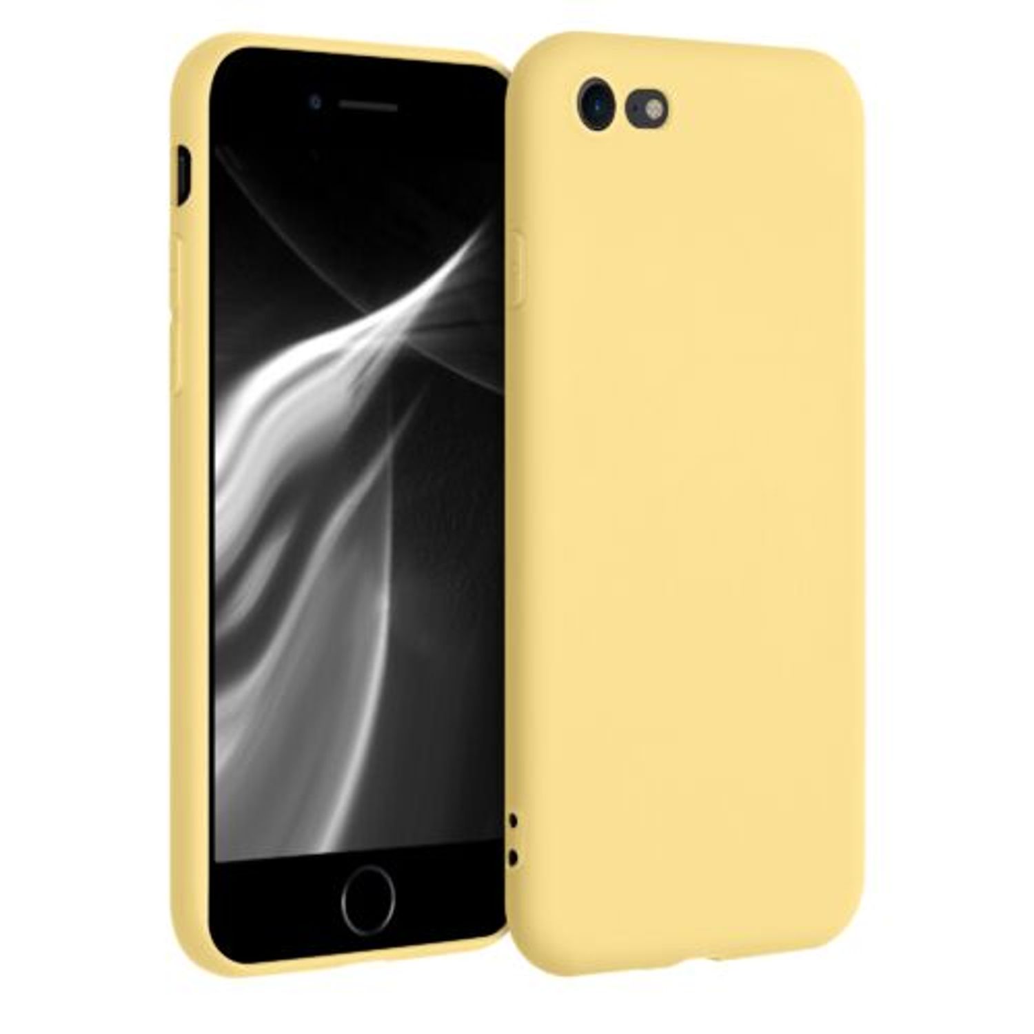 Husa pentru iPhone 8/iPhone 7/iPhone SE 2, Silicon, Galben, 39458.216 fotografia produsului