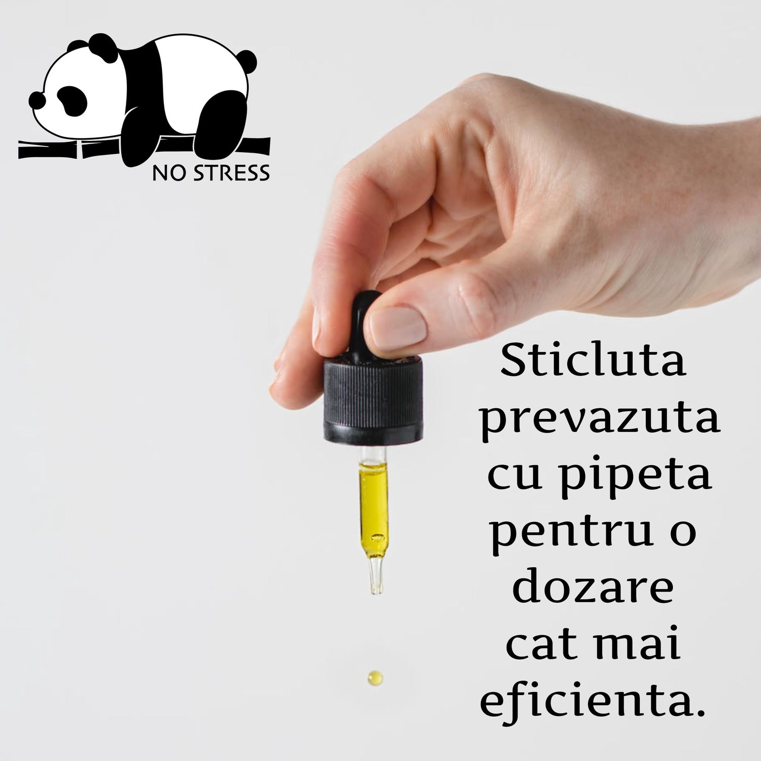 Ulei din seminte de canepa, 10 ml, cu aroma portocala, 33.3 % CBD No Stress fotografia produsului View 3 L