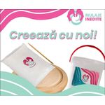 Kit mulaj maini 3D parinte si copii, + suport de lemn fotografia produsului View 3 S