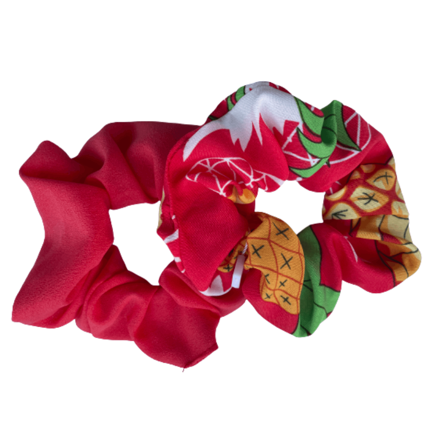 Set 2 elastice par, tip scrunchies, multicolor - Turcoaz fotografia produsului View 4 L
