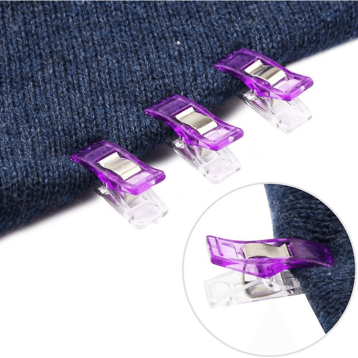 Set clipsuri fixare materiale textile, 2.7cm x 1.5cm x 1cm, 30 bucati, multicolor fotografia produsului View 5 L