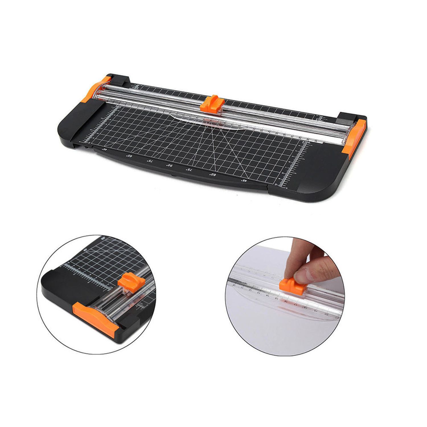 Dispozitiv pentru taiat hartie, cu trimmer, format A3, A4, B4, B5, max 12 coli 80g/m2 fotografia produsului View 2 L