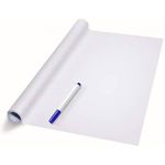 Tabla de scris tip autocolant pentru perete 200cm x 45cm, alb + marker fotografia produsului View 2 S
