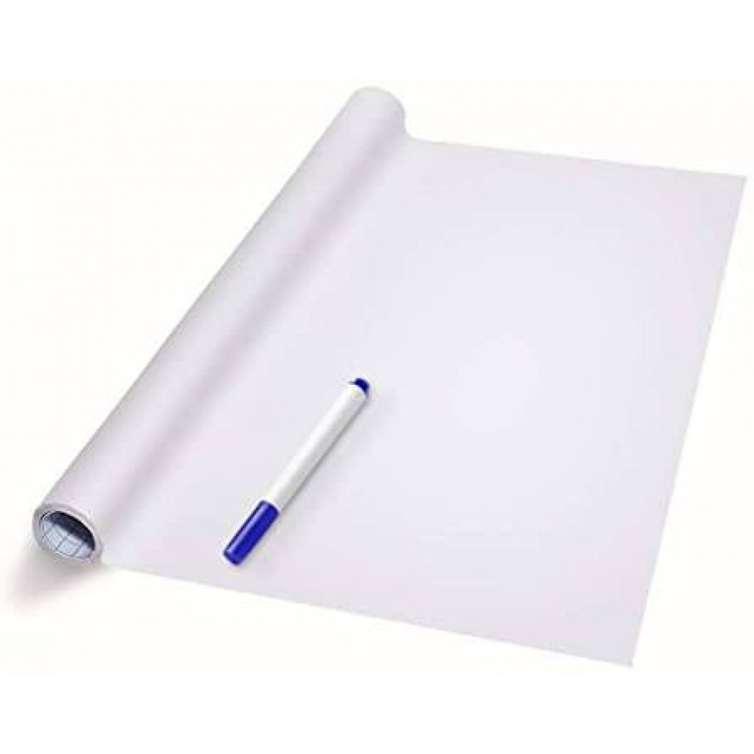 Tabla de scris tip autocolant pentru perete 200cm x 45cm, alb + marker fotografia produsului View 2 L