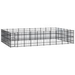 vidaXL Padoc pentru c&acirc;ini de exterior, 55,3 m&sup2;, oțel fotografia produsului