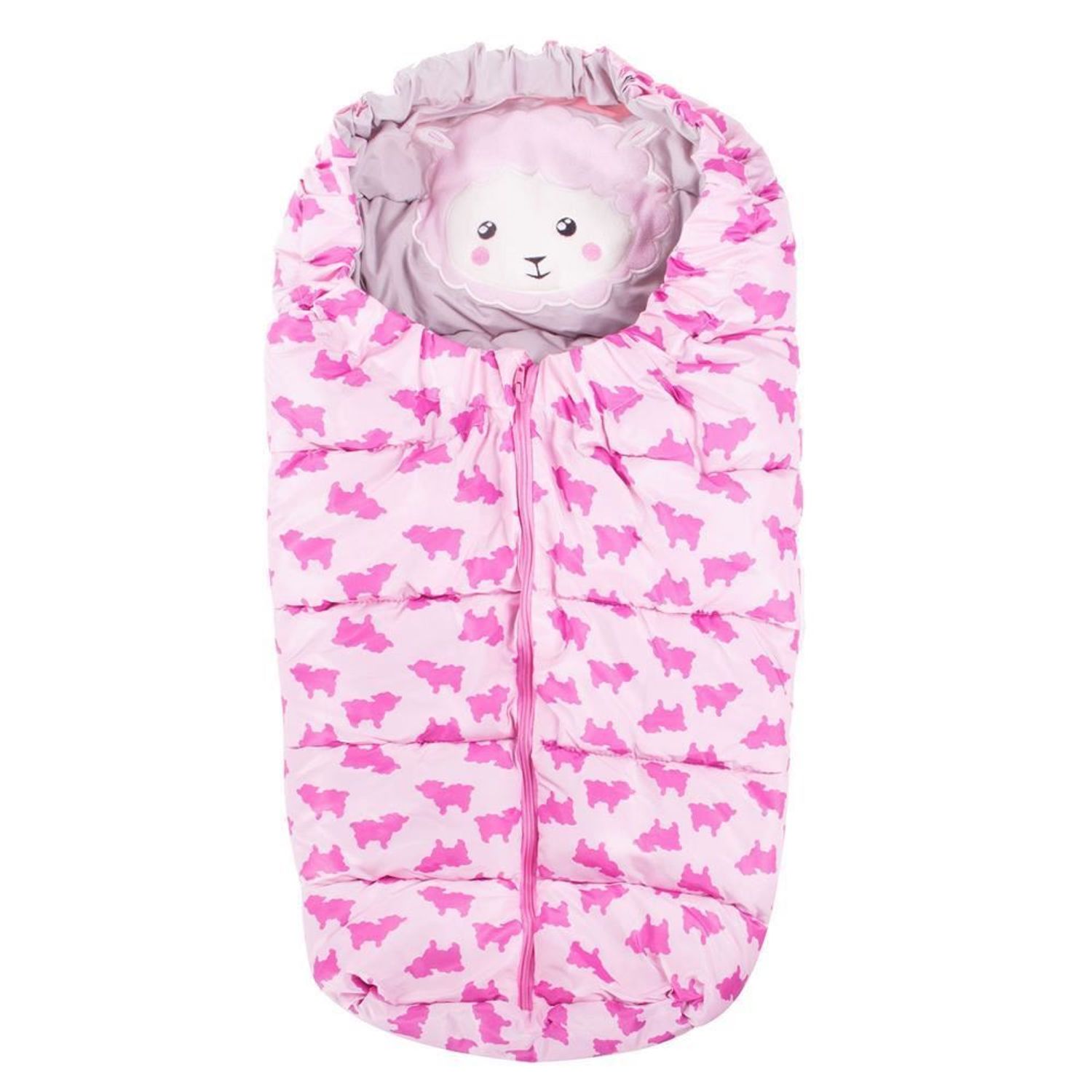 Sac de dormit pentru copii, bebelusi, roz, 80x45/40 cm, Springos fotografia produsului