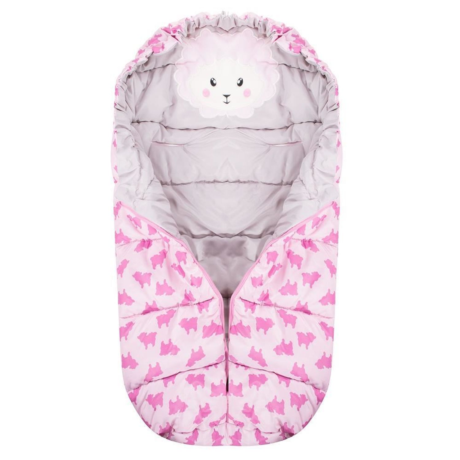 Sac de dormit pentru copii, bebelusi, roz, 80x45/40 cm, Springos fotografia produsului View 10 L