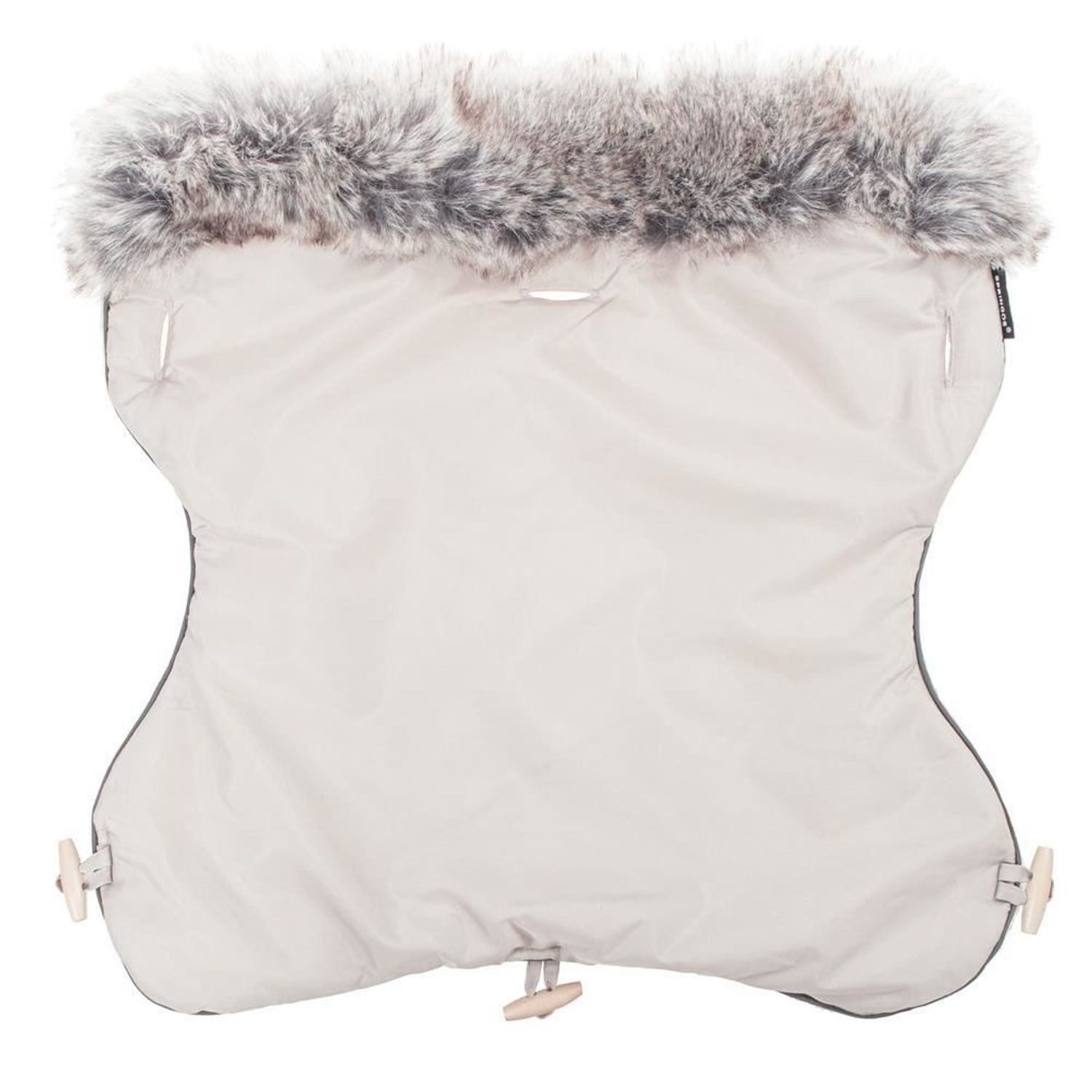 Manson, manusi, iarna, pentru carucior, cu blana, bej, 45x50/40 cm, Springos fotografia produsului View 3 L