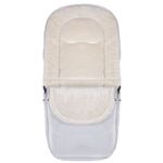 Sac de dormit pentru copii, bebelusi, cu husa, gri si bej, 90x43/35 cm, Springos fotografia produsului View 7 S