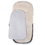Sac de dormit pentru copii, bebelusi, cu husa, gri si bej, 90x43/35 cm, Springos fotografia produsului View 8 S