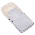Sac de dormit pentru copii, bebelusi, cu husa, gri si bej, 90x43/35 cm, Springos fotografia produsului View 9 S