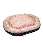 Culcus moale, pentru caine/pisica, model cu stelute, roz, 77 cm fotografia produsului