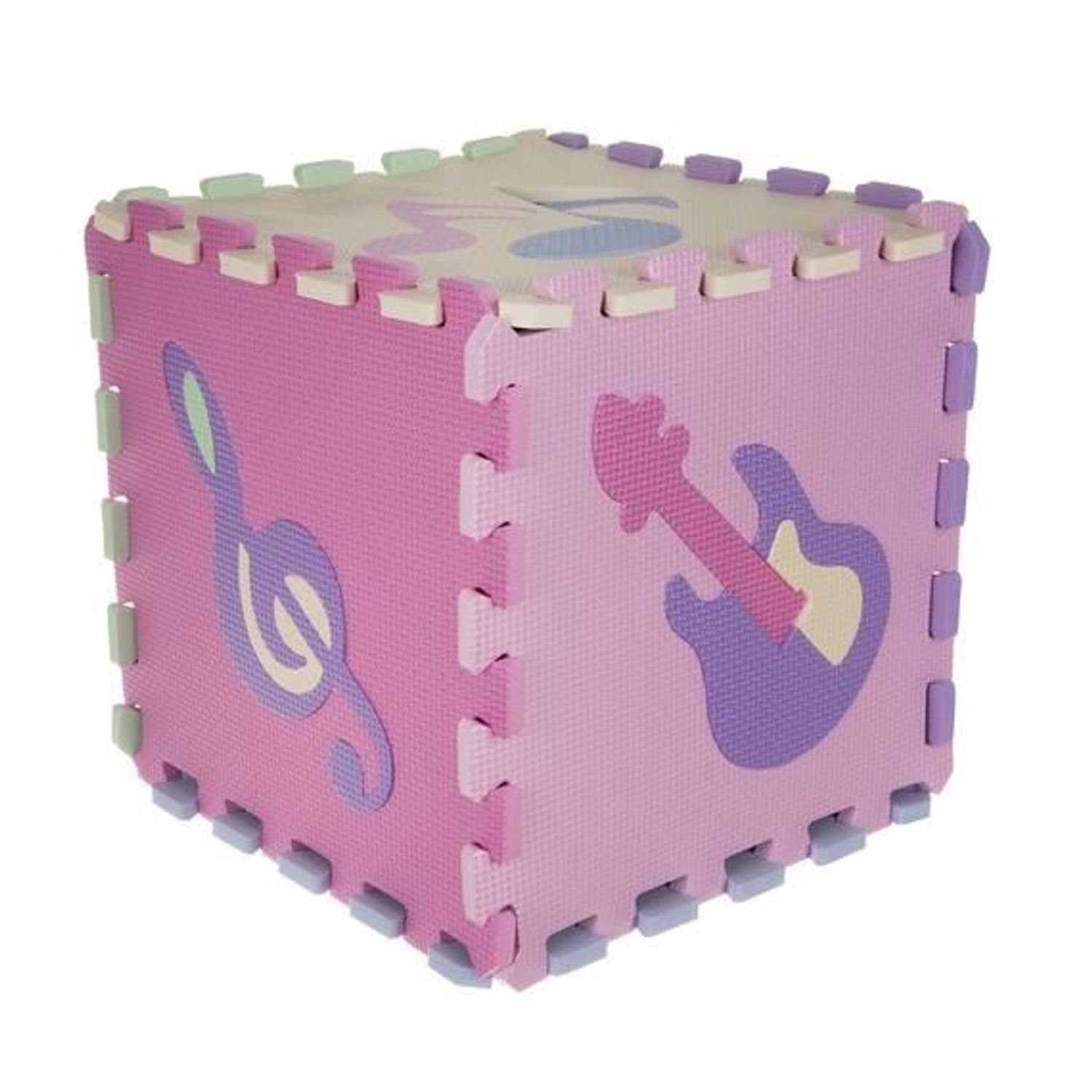 Covor tip puzzle, pentru copii, spuma EVA, 25 piese, 30x30 cm, Isotrade fotografia produsului View 5 L