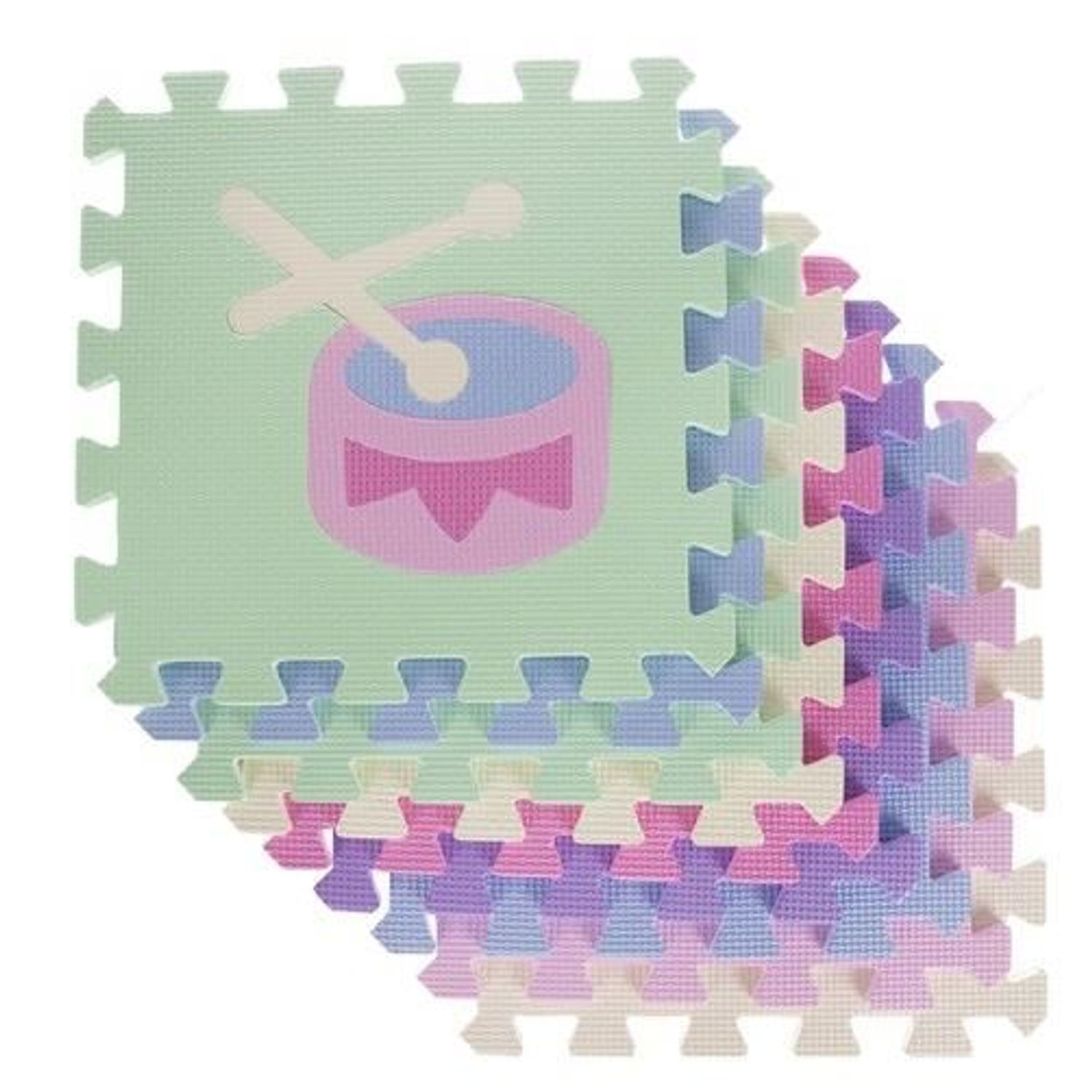 Covor tip puzzle, pentru copii, spuma EVA, 25 piese, 30x30 cm, Isotrade fotografia produsului View 4 L