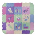 Covor tip puzzle, pentru copii, spuma EVA, 25 piese, 30x30 cm, Isotrade fotografia produsului