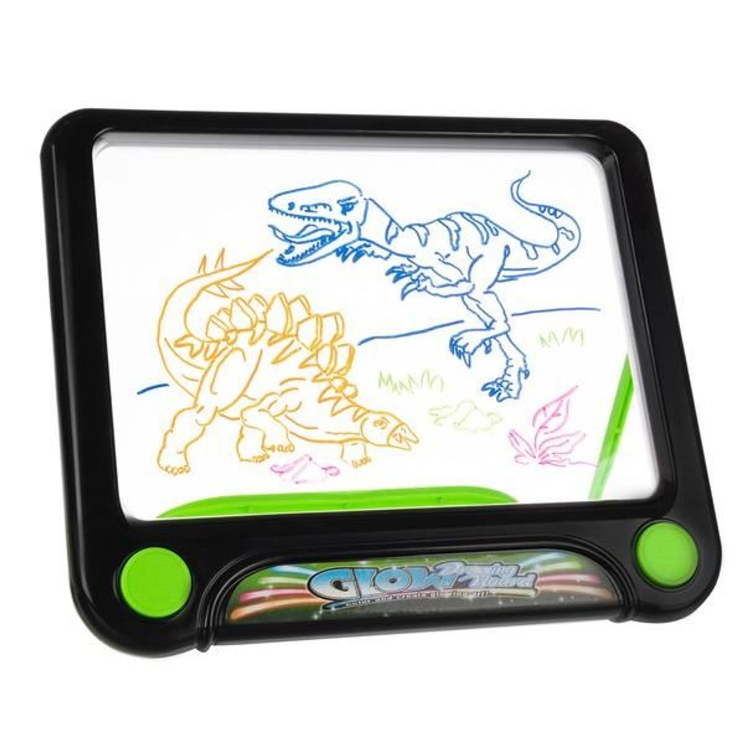Tableta grafica&#47;desenat, magnetica, pentru copii, 4 markere, LED, 3xAAA, 24.5x21x2 cm