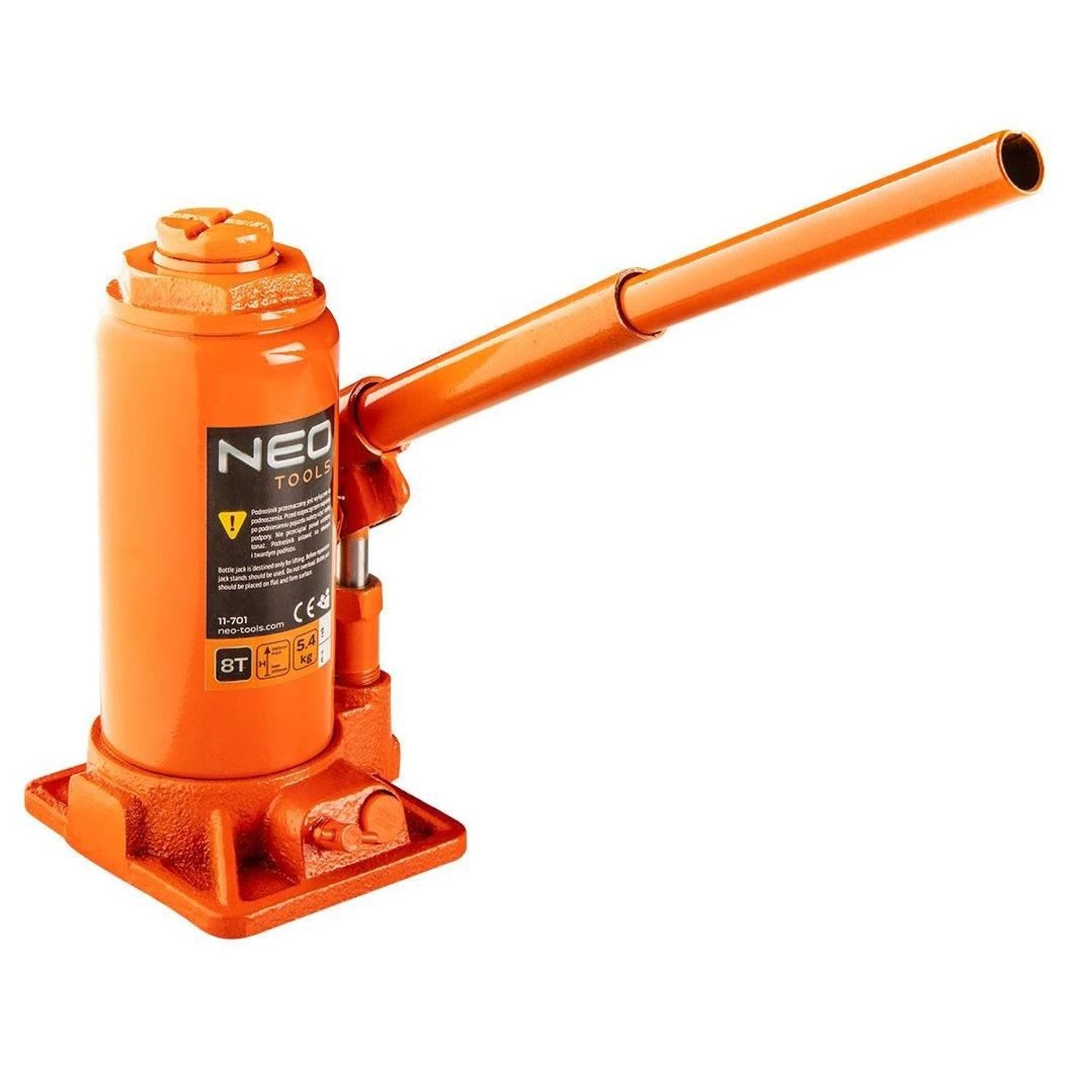 Cric hidraulic vertical, 8T, 390 mm, NEO fotografia produsului