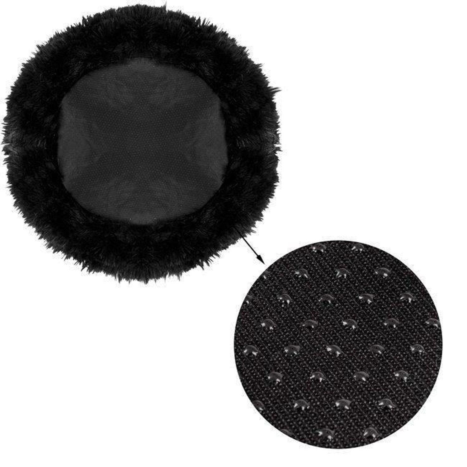 Culcus moale pentru caine/pisica, negru, 70 cm fotografia produsului View 4 L