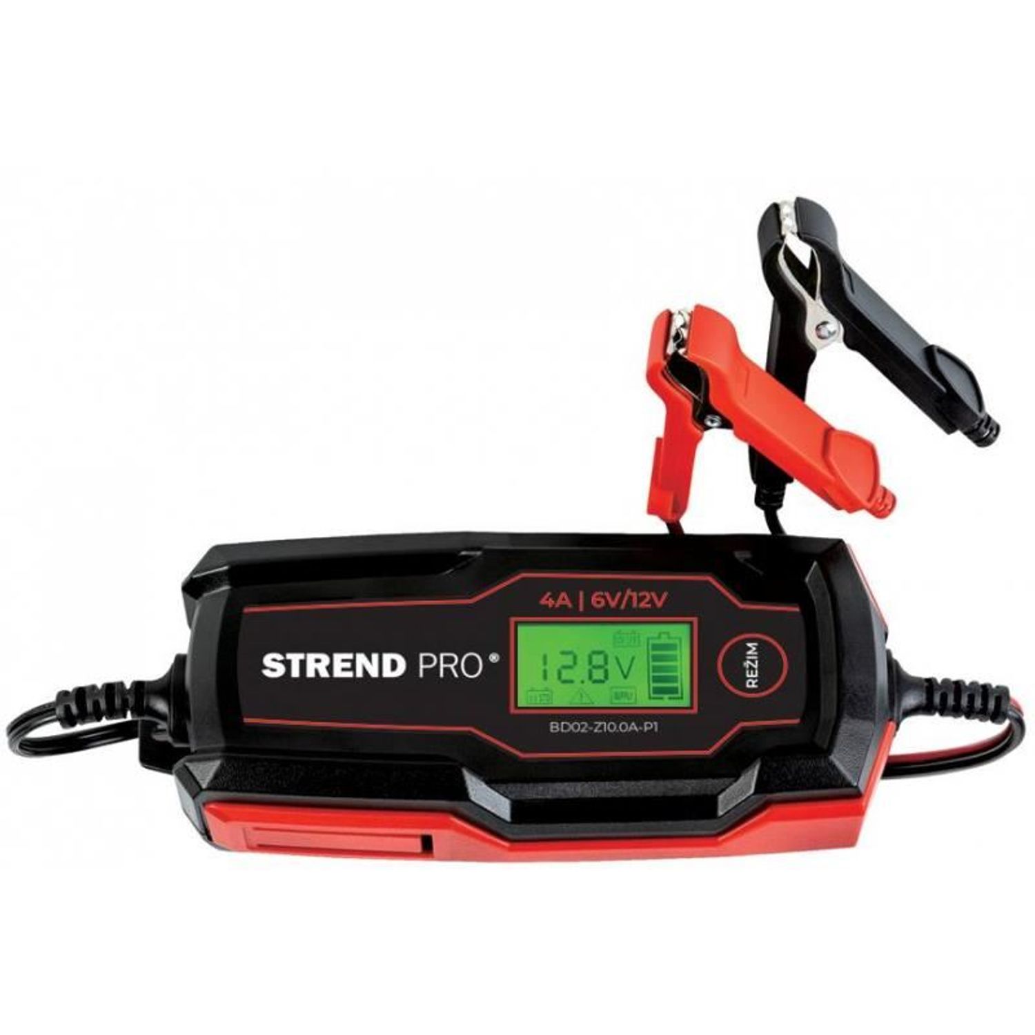 Incarcator baterie auto, 6V/12V, 70 W, 2A/4A, IP65, LCD, Strend Pro fotografia produsului