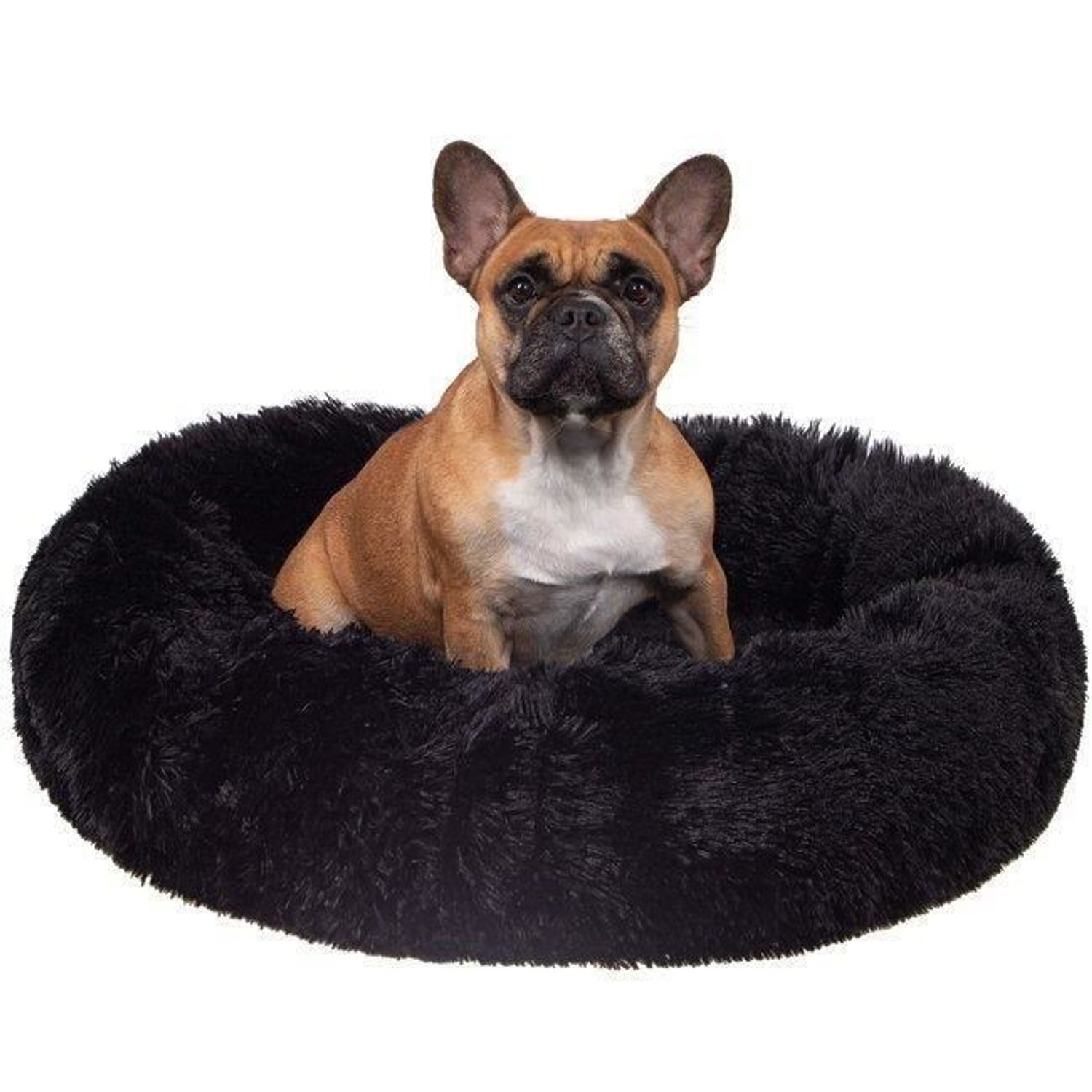Culcus moale, pentru caine/pisica, negru, 50 cm fotografia produsului View 2 L
