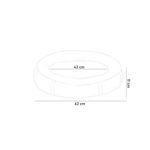 Culcus moale, pentru caine/pisica, rotund, vernil, 63x11 cm fotografia produsului View 3 S