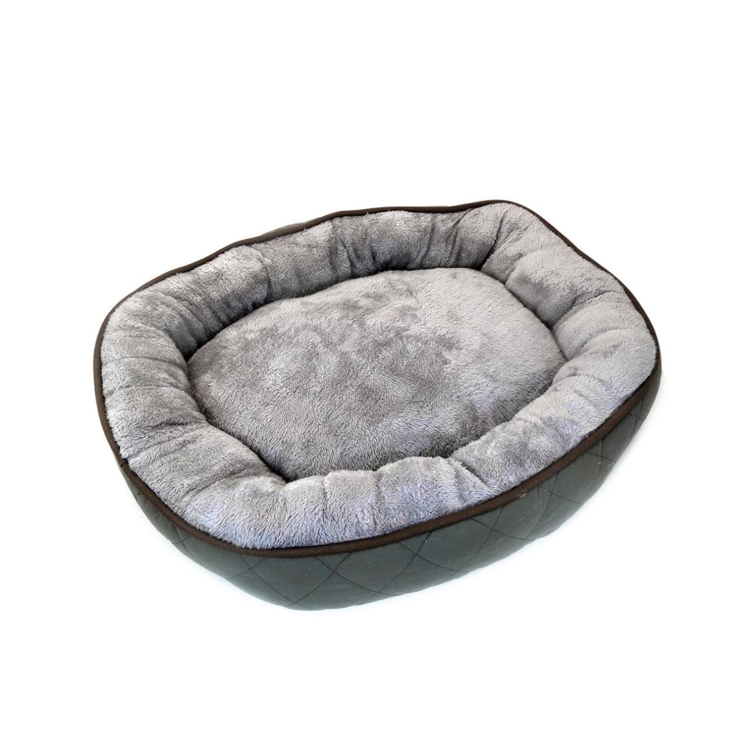 Culcus moale, pentru caine/pisica, rotund, vernil, 63x11 cm fotografia produsului