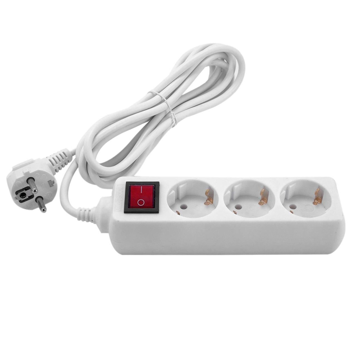 Prelungitor electric 3 prize, 5 m, intrerupator, GELUX fotografia produsului
