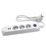 Prelungitor electric 3 prize, 2xUSB, 1.5 m, intrerupator, GELUX fotografia produsului