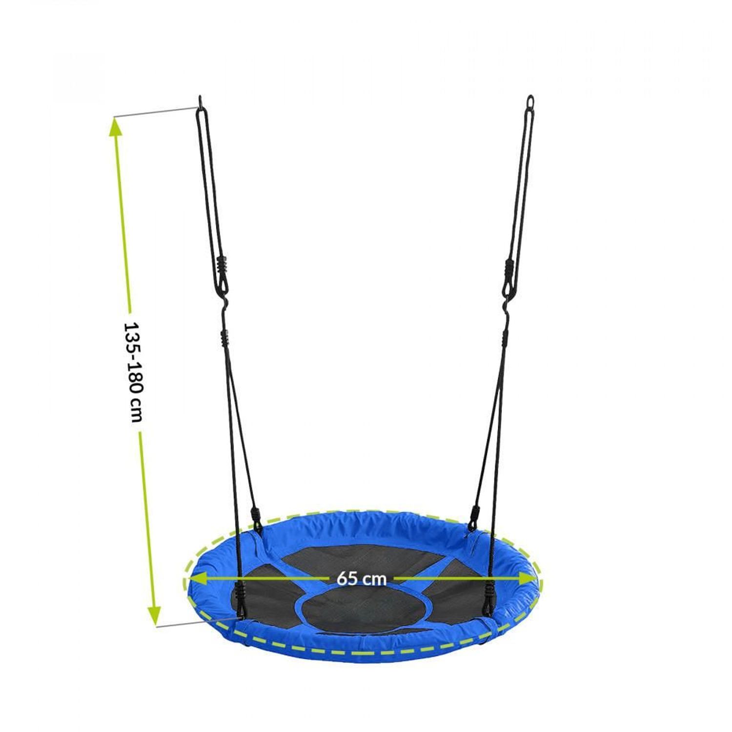 Leagan suspendat, cuib de barza, albastru, max 100 kg, 65 cm fotografia produsului View 3 L