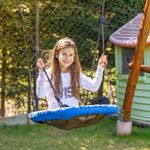 Leagan suspendat, cuib de barza, albastru, max 100 kg, 65 cm fotografia produsului View 5 S