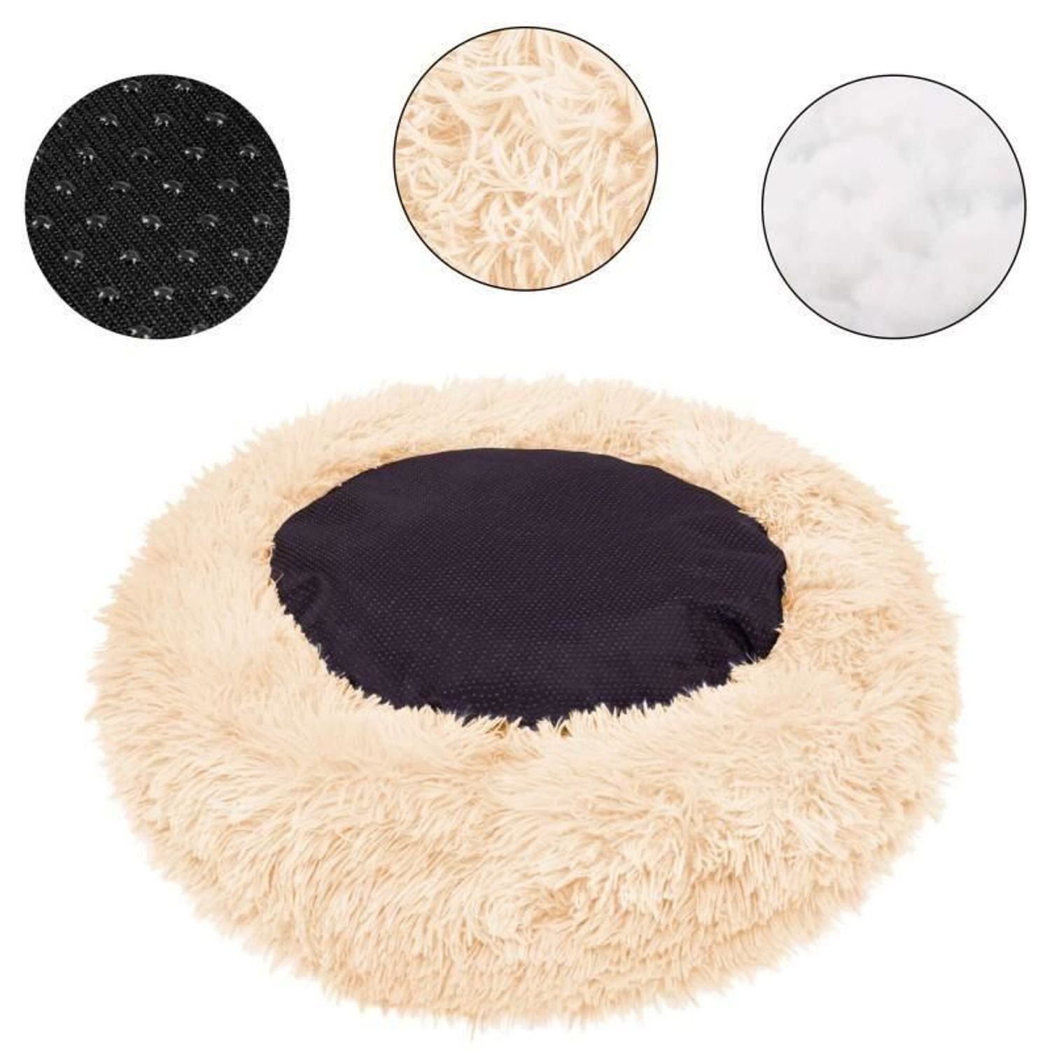 Culcus moale, pentru caine/pisica, crem, 40 cm fotografia produsului View 8 L