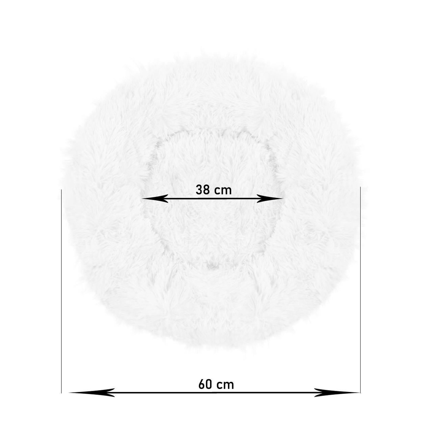 Culcus moale, pentru caine/pisica, crem, 60 cm fotografia produsului View 13 L