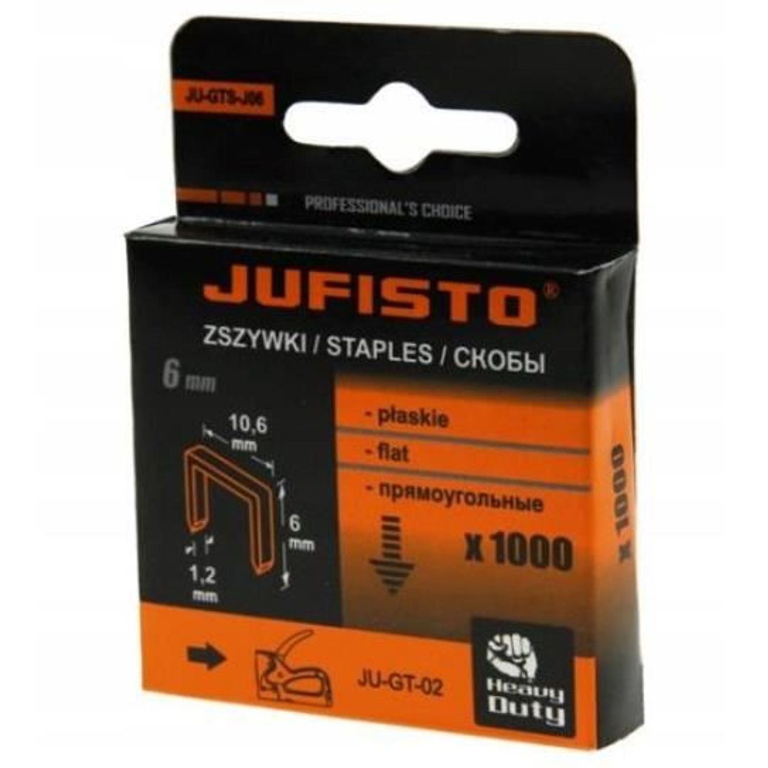 Capse tip G/10, 6 mm, 1000 buc, Jufisto fotografia produsului