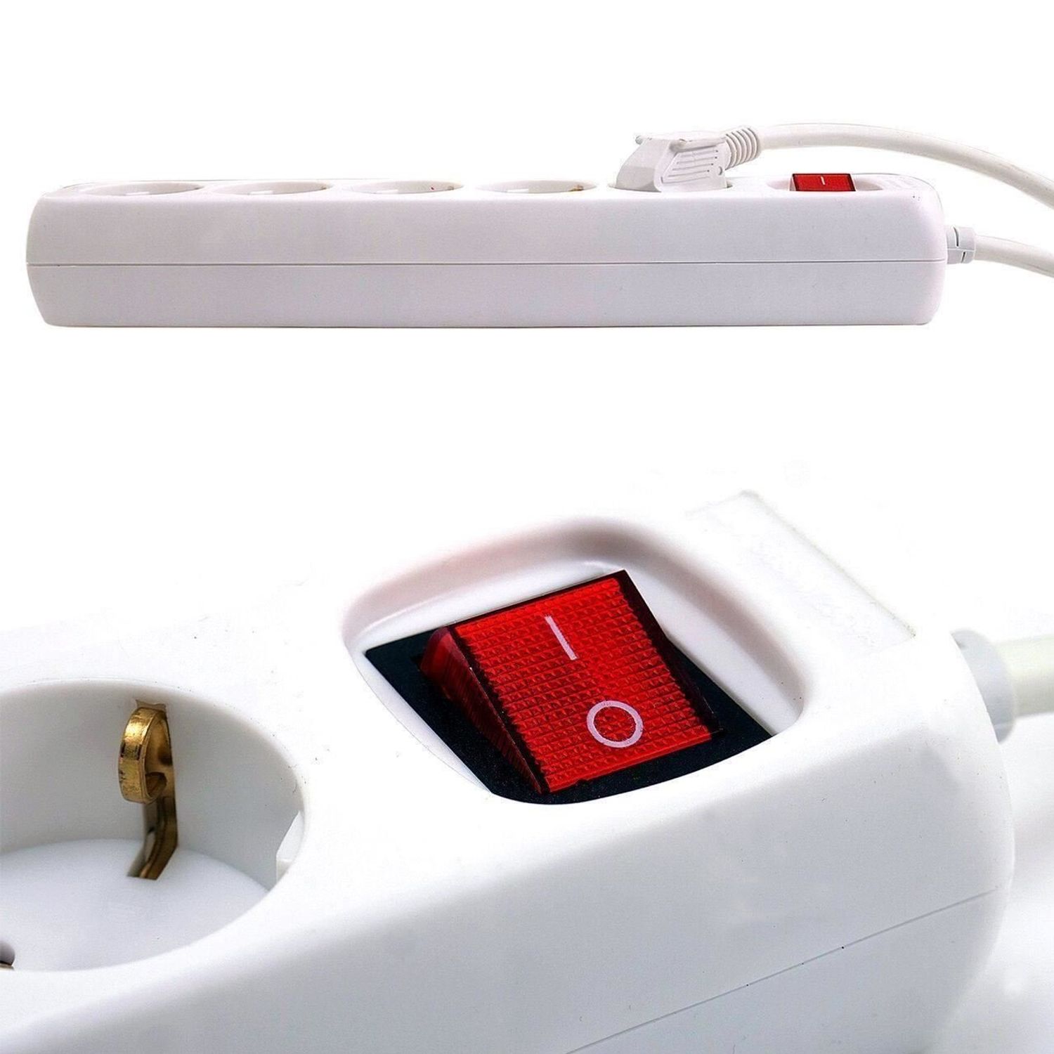 Prelungitor electric 3 m, 5 prize cu intrerupator, BEOROL fotografia produsului View 2 L