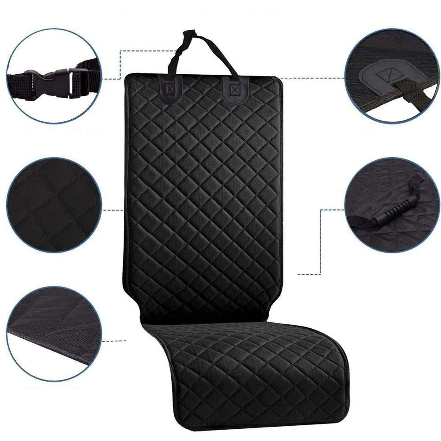 Husa scaun auto, impermeabila, negru, 51x122 cm, Springos fotografia produsului View 19 L
