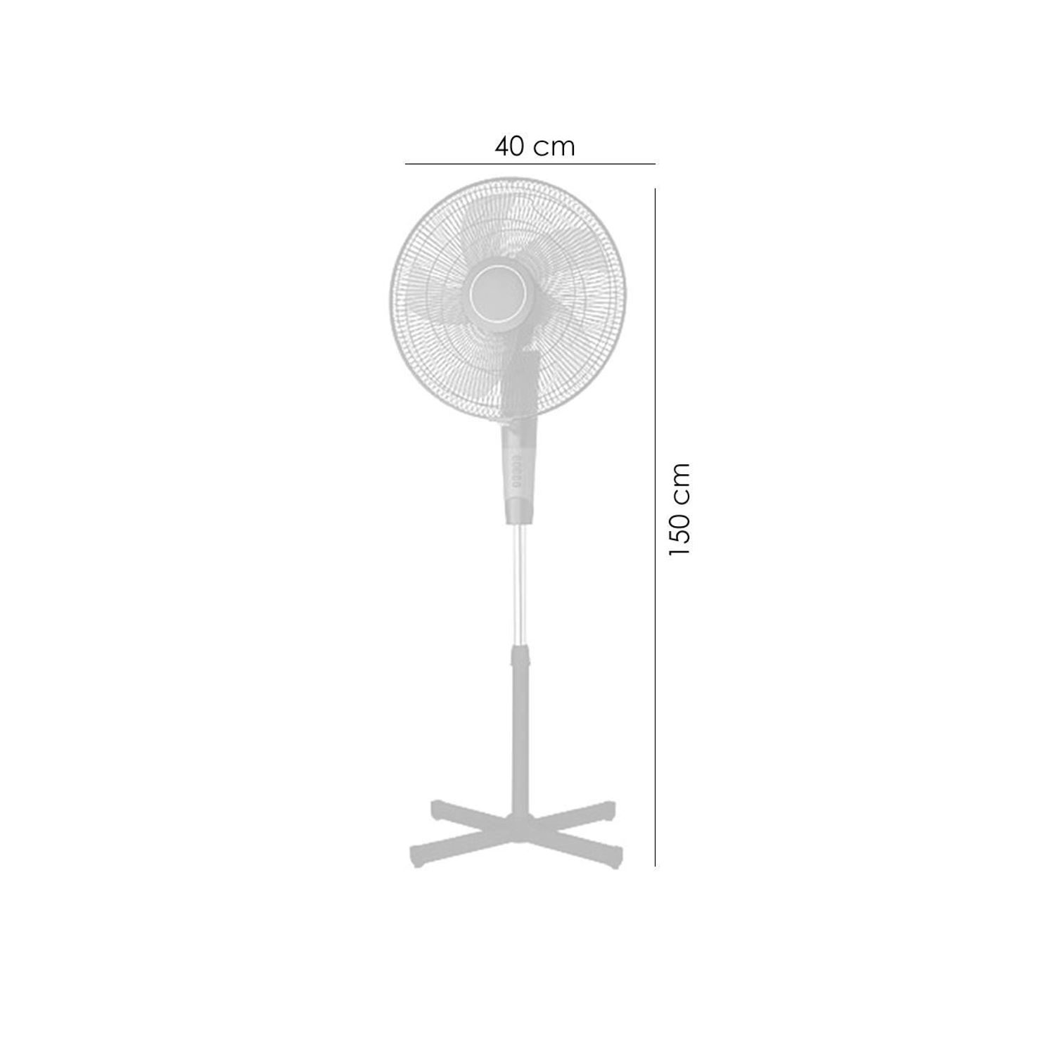 Ventilator cu picior si telecomanda, 45 W, 40 cm fotografia produsului View 2 L