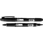 Marker permanent subtire, 2 capete, 4 culori, (set 36 buc), RICHMANN fotografia produsului View 4 S