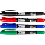 Marker permanent subtire, 2 capete, 4 culori, (set 36 buc), RICHMANN fotografia produsului